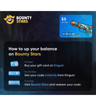 Bountystars.com $5 Wallet Card Code Key GLOBAL